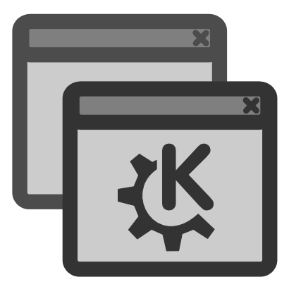 Icône gris croix kde logo à télécharger gratuitement