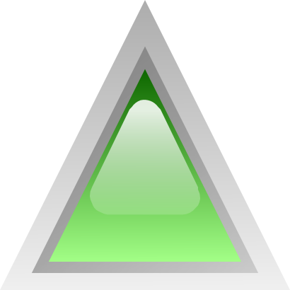 Icône vert triangle à télécharger gratuitement