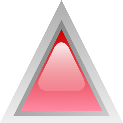 Icône rouge triangle à télécharger gratuitement