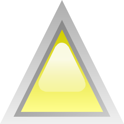 Icône jaune triangle à télécharger gratuitement