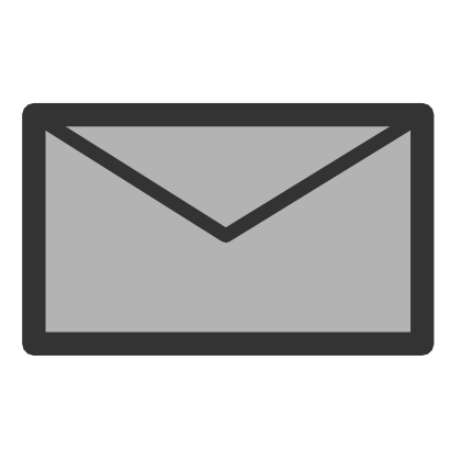 Icône lettre gris email courrier mail à télécharger gratuitement