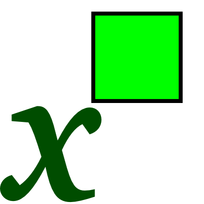 Icône lettre vert carré mathématique à télécharger gratuitement