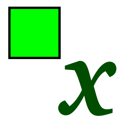 Icône lettre vert carré mathématique à télécharger gratuitement