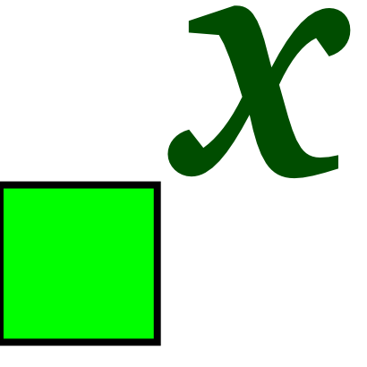 Icône lettre vert carré mathématique à télécharger gratuitement