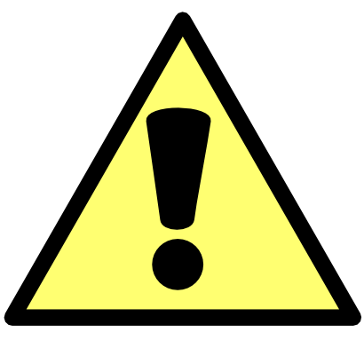 Icône jaune exclamation triangle à télécharger gratuitement