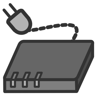 Icône internet gris modem informatique à télécharger gratuitement