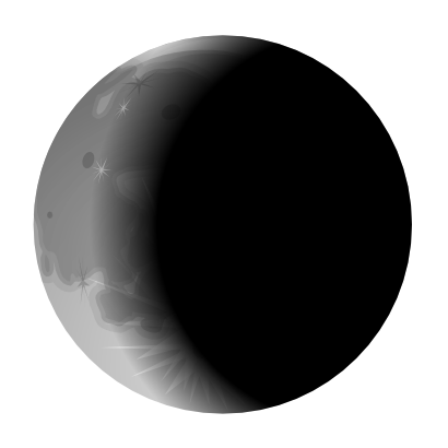 Icône lune croissant planète à télécharger gratuitement