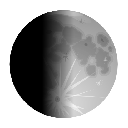 Icône lune croissant planète à télécharger gratuitement