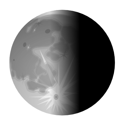 Icône lune croissant planète à télécharger gratuitement