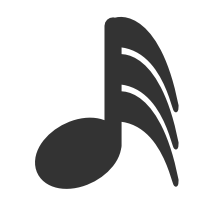 Icône musique note gris à télécharger gratuitement
