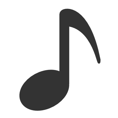 Icône musique note gris signe à télécharger gratuitement