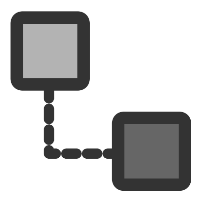 Icône gris carré réseau à télécharger gratuitement