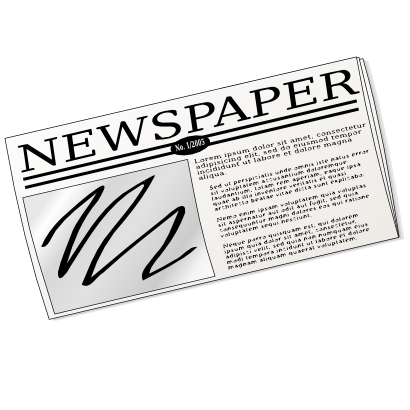 Icône journal papier à télécharger gratuitement