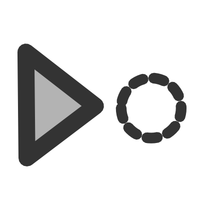 Icône gris rond cercle triangle à télécharger gratuitement