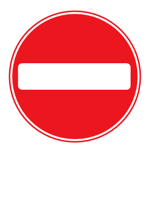 Icône sens interdit panneau à télécharger gratuitement