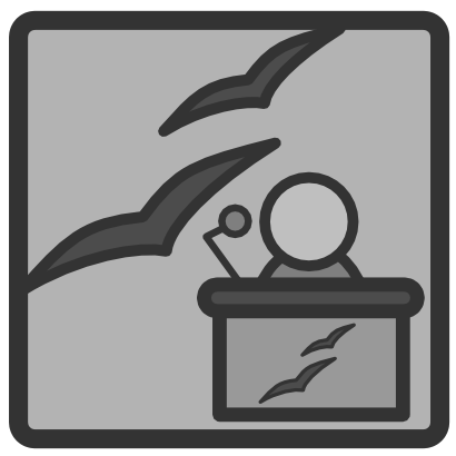 Icône gris personne microphone à télécharger gratuitement