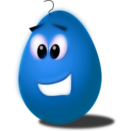 Icône bleu aliment œuf à télécharger gratuitement