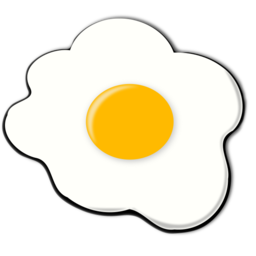 Icône jaune blanc aliment œuf à télécharger gratuitement
