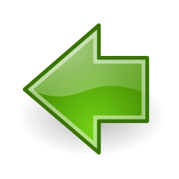 Icône flèche vert gauche à télécharger gratuitement