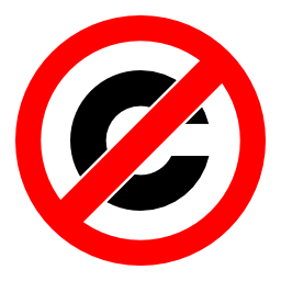 Icône licence anti copyright à télécharger gratuitement