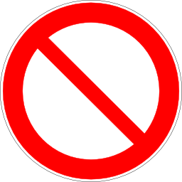 Icône rouge rond pictogramme interdit à télécharger gratuitement