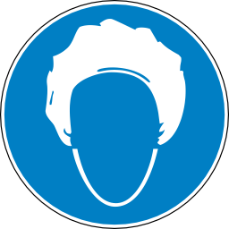Icône bleu rond pictogramme obligation bonnet à télécharger gratuitement