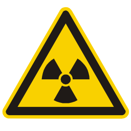 Icône alerte triangle information onde attention nucléaire radioactivité à télécharger gratuitement
