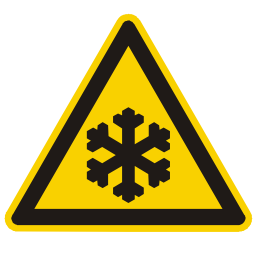 Icône neige alerte triangle information glacé attention température à télécharger gratuitement