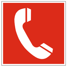 Icône rouge pictogramme téléphone à télécharger gratuitement