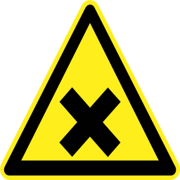 Icône croix pictogramme noir triangle risque à télécharger gratuitement