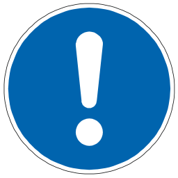 Icône bleu exclamation pictogramme point à télécharger gratuitement