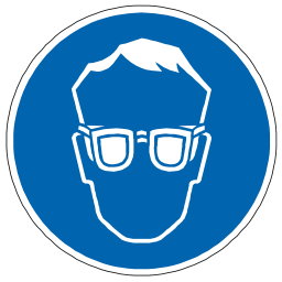 Icône bleu pictogramme œil protection à télécharger gratuitement