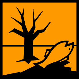 Icône orange poisson pictogramme carré pollution arbre risque à télécharger gratuitement
