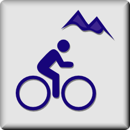Icône homme vélo sport montagne à télécharger gratuitement